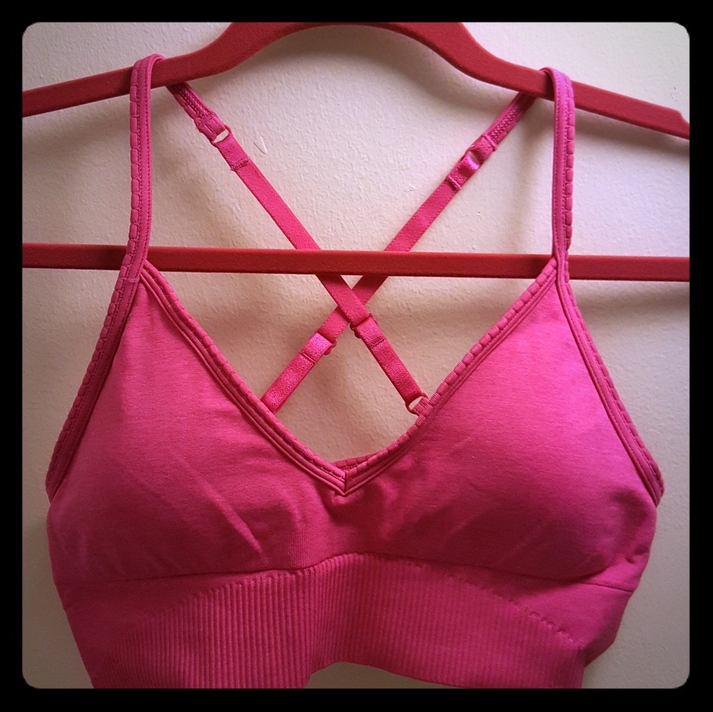 Lululemon Hot Pink Sports Bra Size 10